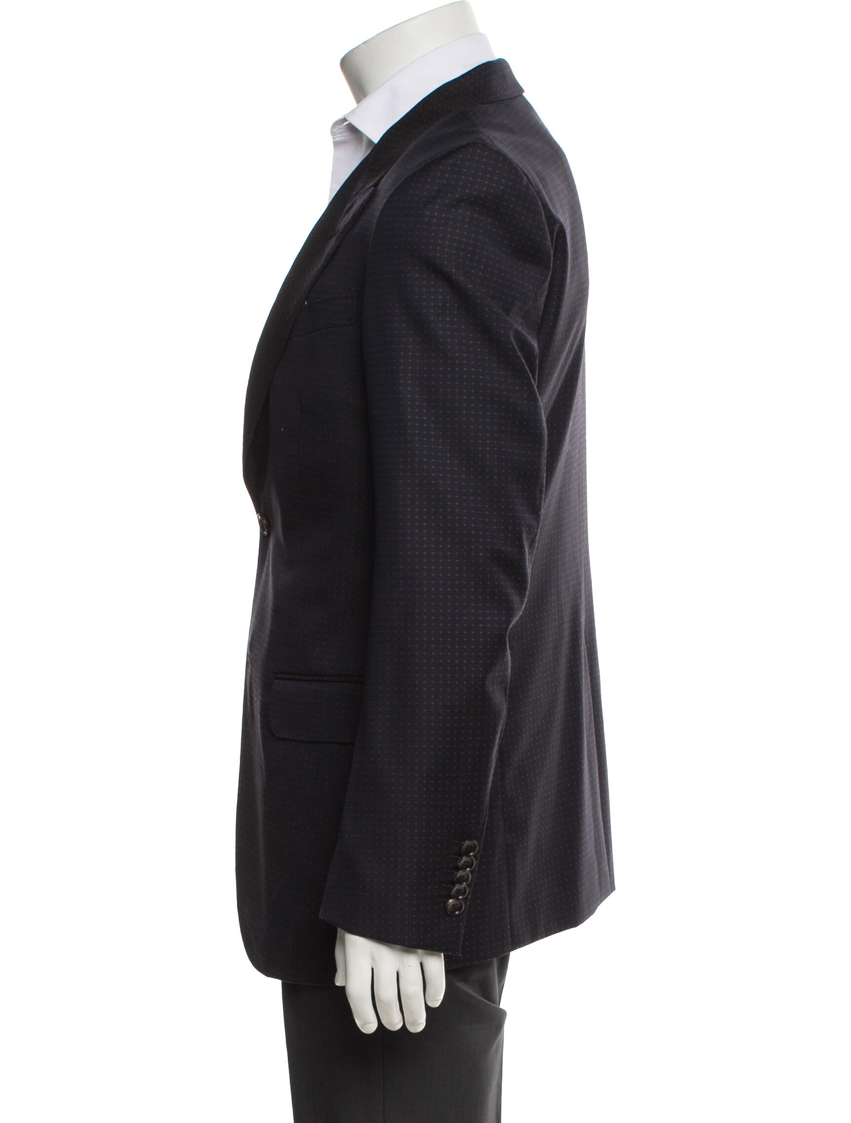 Gucci Wool Polka Dot Print Blazer